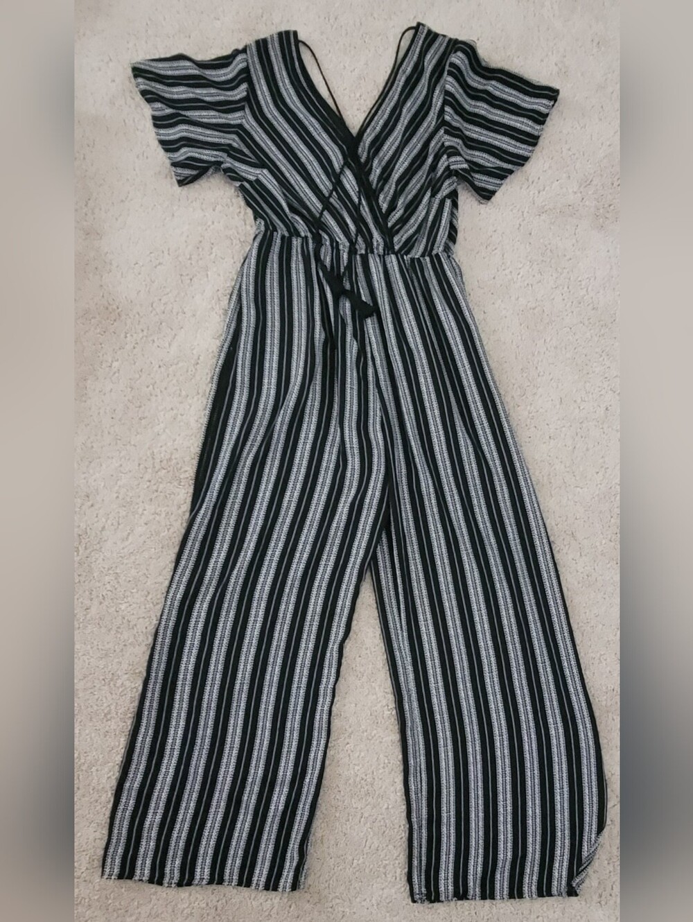 Xhilaration Striped Pant Jumpsuit, L - Picture 4 of 10